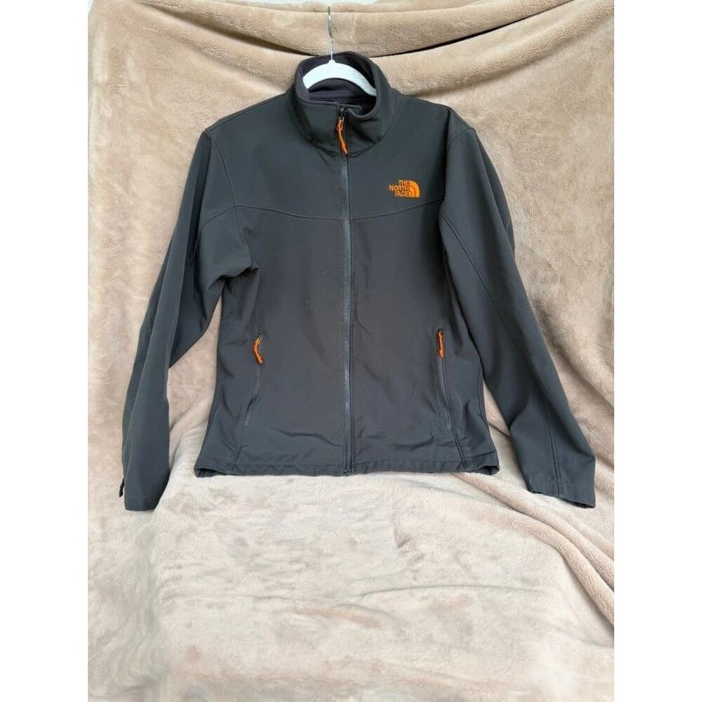 The North Face Apex Bionic Softshell Jacket Gray Orange Men's S